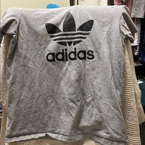 Gray adidas shirt
